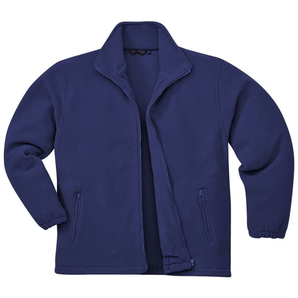 Portwest Mens Argyll Heavy Fleece Anti-Pill Zip up Jacket /Coat Szs  (F400) / Na